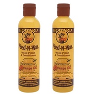 [BUNDLE OF 2] Howard Feed-N-Wax Wood Polish and Conditioner 8oz - Made in USA