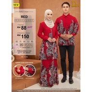 NEW COMBO DEALS  L10-5 CREPE (RED) KURUNG BATIK &amp; KEMEJA BATIK★X1120