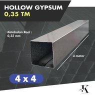 Hollow 4x4 / Holo 0,4 mm / Rangka Hollow / Holo Galvalum Profil