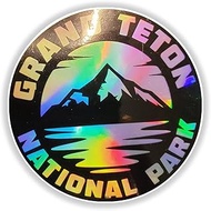 Grand Teton National Park Sticker 3" Holographic Decal Hologram Wyoming