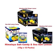 HIMALAYA Salt Candy & Sea Salt & Lemon Candy (15g x 12 Sachets / Box)