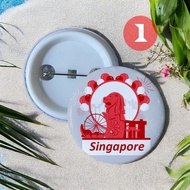 SINGAPORE BROOCH PIN 12 PCS SIZE 44MM 44mm Pin Material/
