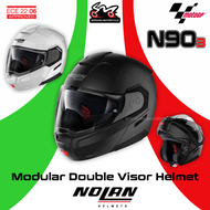 Nolan N90-3 Flip-Up Full Face Helmet Motor Visor Topi Keledar Keselamatan Full Face Original Superbi