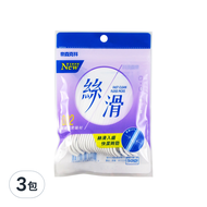 奈森克林 絲滑牙線棒  50支  3包