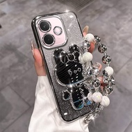 Rabbit Mirror Phone Holder Phone Case For OPPO Reno16Pro 15F A6X A5X A5Pro A60 A79 A3Pro A3X A18 A38