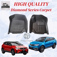 Proton x50 &amp; x70 5D Carpet Diamond Series Car Floor Mat / Anti-Slip Water Proof