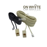 Telephone Wire Plug to Socket 25feet / 50feet / Plug to Plug 7feet