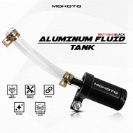 MOKOTO UNIVERSAL CYLINDRICAL ALUMINUM FLUID TANK BRAKE FLUID TUBE FOR ANY MOTORCYCLE Brake Fluid Tan
