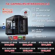 FA-GAMING R5/RTXRADEON 4.3 PC GAMING PACKAGE / 16GB DDR5 / 1TB SSD / R5 7500F + GPU OPTIONS