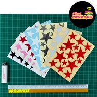 Star/ Bintang(set)<White/Red/Chrome/Pink/Black) Sticker Cutting Reflective/Non-Reflect #stars #binta