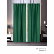 Semi Blackout Rod Curtain Langsir 2in1 Window Door Flower Floral Plain Design  Langsir Tingkap Pintu