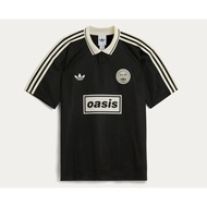 Loss Sale Oasis x Adidas Vintage Football Shirt Black Beautiful Condition Super Cool To Wear Size M