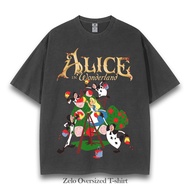 Alice in Wonderland DISNEY Oversized Graphic T-Shirt Vintage Style