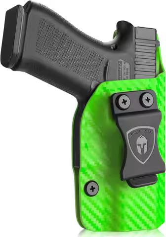 Green Carbon Fiber IWB Kydex Holsters: Glock 17/19 - Glock 43- Sig P365- P320 - Taurus G2C - M&P Shi