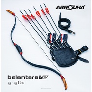 Package Rentas Belantara V2 Traditional Bow 35 - 45lbs Draw Length 28 Inches By Arrouha