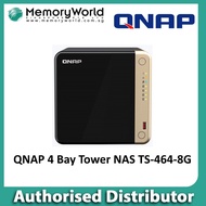 [QNAP Authorized Distributor] QNAP 4 BAY Tower NAS TS-464-8G (Enclosure only)