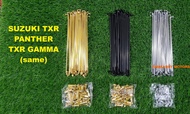 SUZUKI TXR150 PANTHER TXR GAMMA FRONT REAR SPOKES DISC BRAKE DISK LIDI JEJARI RIM DEPAN BELAKANG SET