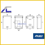 ▬ ☫ ◲ ROYU Panel Board Nema 3R Bolt-On | Panel Box