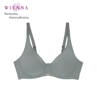 WIENNA เสื้อชั้นใน New Collection Triple Wireless  DB45905 ชุดชั้นในเวียนนา ไร้โครง สีดำ  สีเขียวอมเ