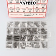 YAYEEO 300PCS/box Small Springs, with 23 Sizes Tension Spring Compression Spring Assortment Kit, DIY