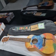 YAEL 23inch Mahogany Concert Ukulele with accessories Limited hand painted edition