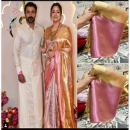 Pure Kanchivaram Silk Saree. Readymade Saree.