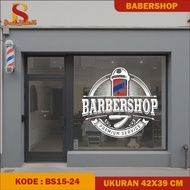 BARBER SHOP CUTTING STICKERS HAIR CUTTING GLASS STICKERS ((MK))