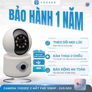 Yoosee indoor camera with 2 eyes, color night vision wifi camera, wide angle, afternoon conversation