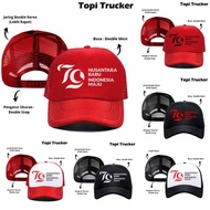 Indonesian Independence Day Net Trucker Hat 79 Years Happy Republic of Indonesia Raya
