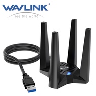 Wavlink USB Wifi 6 adapter ax1800 USB 3.0 wifi thiết bị tiếp hợp cho máy tính để bàn băng tần kép 5G