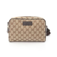 【二手】Gucci GUCCI 腰包/斜背包 GG帆布 449174 米色/ブラウン皮革腰包 男女通用 二手 A