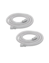 2-Pack LifeSource Premium 15mm Slim CPAP Hose, Lightweight Medical Grade, Made in USA, 6-Foot Slim C