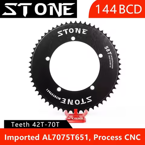 Stone 144 BCD chainring fixed gear track fixie bike Round single 42T 46T 48T 50T 52t 54 58t 60t moun