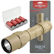 G2X Pro 600 Lumen Tactical EDC Flashlight Bundle with 4 Extra CR123A Batteries and Lightjunction Bat