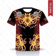 Men T-shirt Batik Design Jersey Material Baju T-shirt Lelaki Jersey Batik 2 (Bokong)