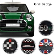 1pcs Metal 3D Front Bumper Grill Emblem Badge Sticker Car Styling for Mini Cooper R56 R60 F55 F56 F6