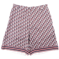 成色極佳：DIOR Homme 20SS 013C121A4751 絲綢斜紋像素百慕達短褲，白色/海軍藍/RED，義大利製造，正品，男士