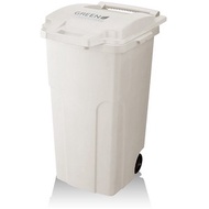 [特價]【日本RISU】機能型戶外式大容量連結垃圾桶 90L - 白色