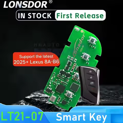Lonsdor LT21-07 Smart Key PCB Board With Key Shell 8A-B6 Chip P1/P4 :B6 for Lexus 2025+ 314/315/433/