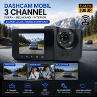 CHEGIT Car Dashcam 3 Channel Front Rear Parking WiFi 24H 1080P - X94