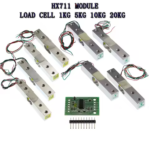 1pcs/lot 611N Load Cell 1KG 5KG 10KG 20KG HX711 AD Module Weight Sensor Electronic Scale Aluminum Al