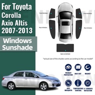 Car Sunshade For Toyota Corolla Axio Altis 2007-2013 Magnetic Car Sunshade Visor Front Rear Windshie