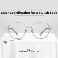 HELEN KELLER | Trendy Metal Square Frame Glasses