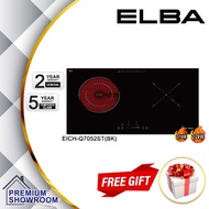 Elba 2 Burner EICH-Q7052ST(BK) Built-in 2200W (CERAMIC) + 2100W (INDUCTION) Induction Ceramic Hob / 