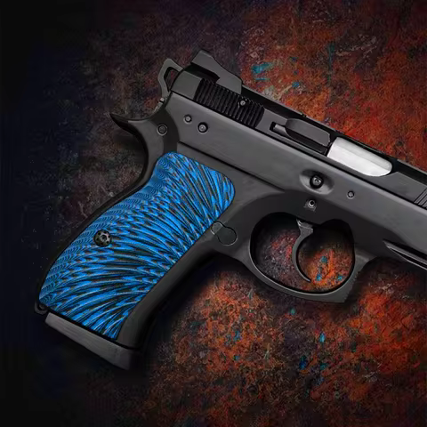 1 pair CNC G10 Material Sunburst Texture CZ75 Grips Scales for CZ 75/85 Compact,CZ P-01,P100,C100,T1