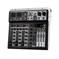 Audio Mixer Sound 2x Mono Stereo Input 4 Channel Digital Mixing Console for DJ Studio Stage Perfoance Hot Sale New 2023