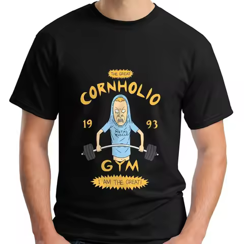 Funny Beavis and Butthead Cornholio Gym - I Am The Great Mens Black Graphic Tshirts Men Fashion Tshi