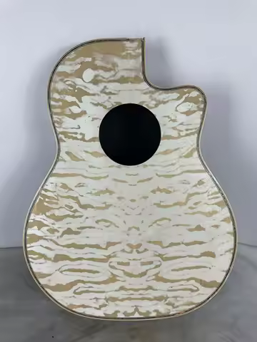 Unfinished Semi-Finished Acoustic Guitar Barrel, 6 Strings, Round Back, Ovation Model, Cutaway Desig