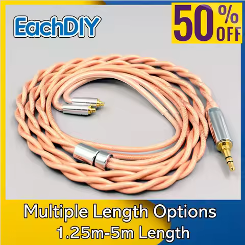 Type6 756 core Shielding 7n Litz OCC Earphone Cable For AKG N5005 N30 N40 MMCX Sennheiser IE300 IE90