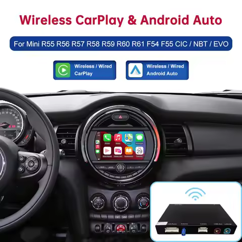 CN Wireless Android Auto For BMW Car MINI CIC NBT EVO R55 R56 R57 R58 R59 R60 R61 F54 F55 Carplay In